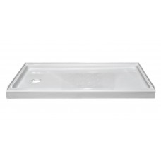 27" X 54" FIBERGLASS SHOWER PAN